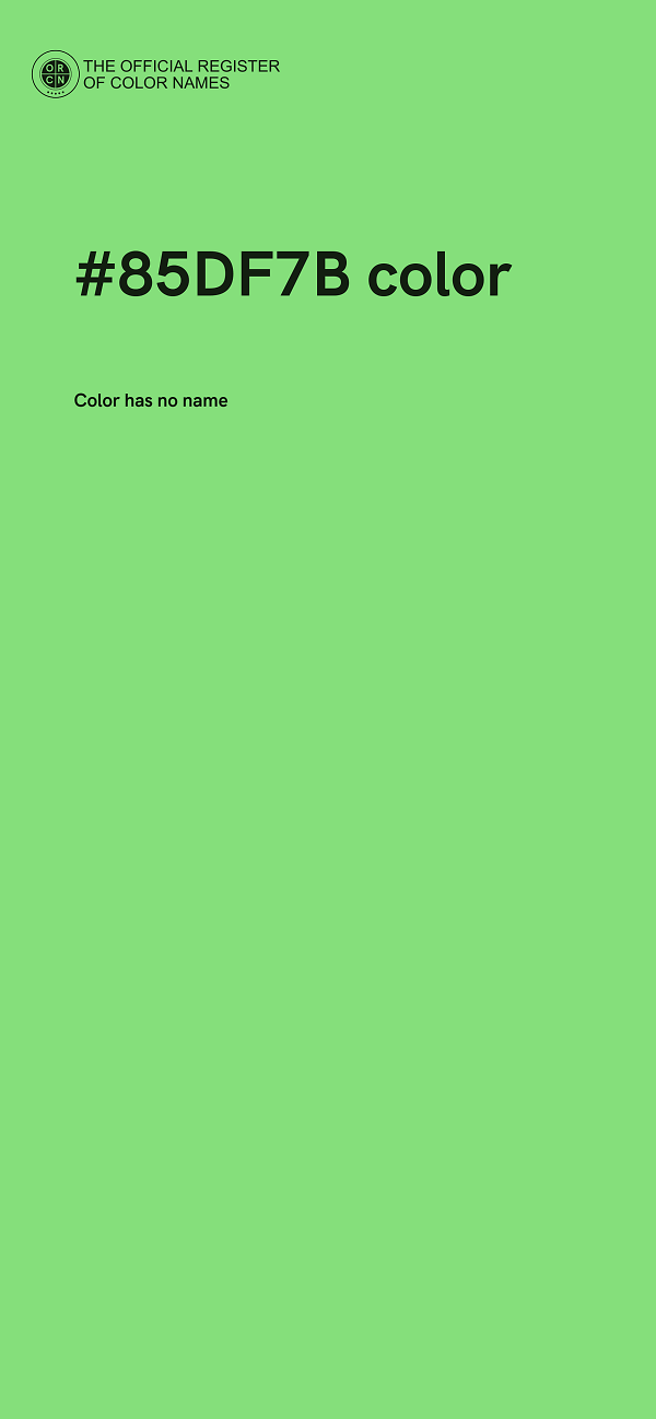 #85DF7B color image