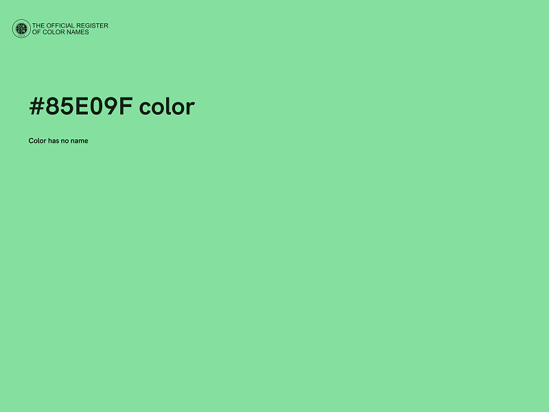 #85E09F color image