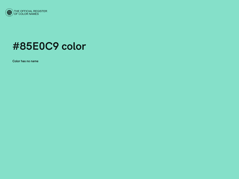 #85E0C9 color image