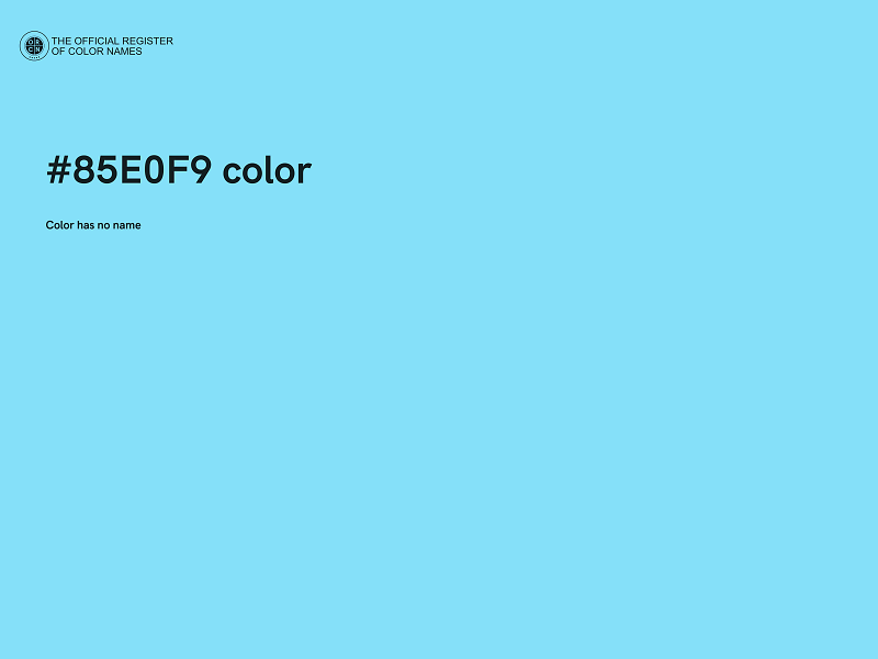 #85E0F9 color image