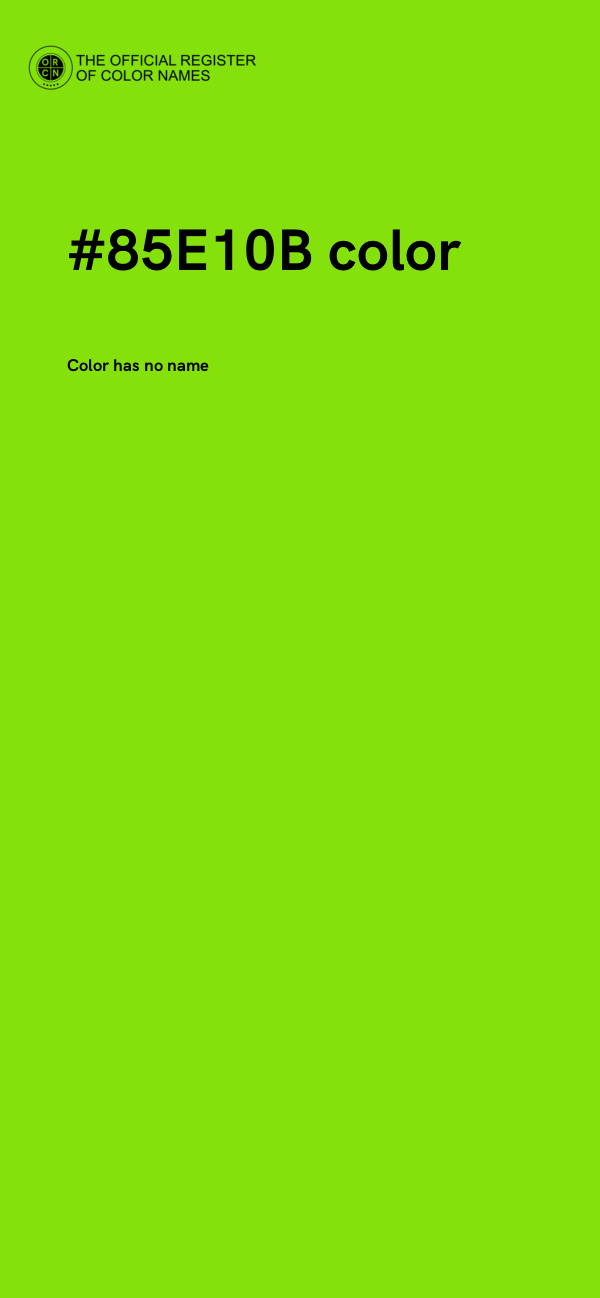 #85E10B color image