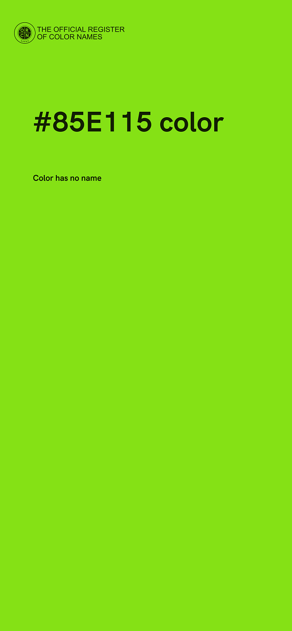 #85E115 color image