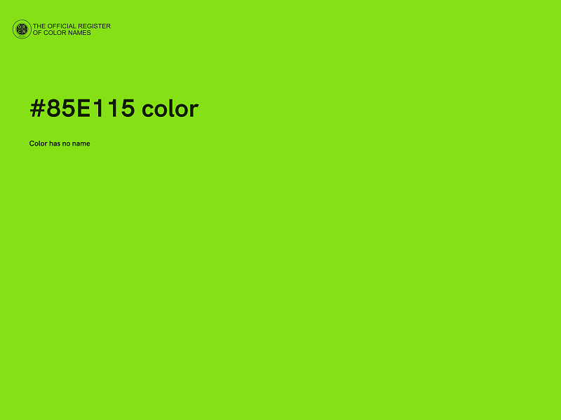 #85E115 color image