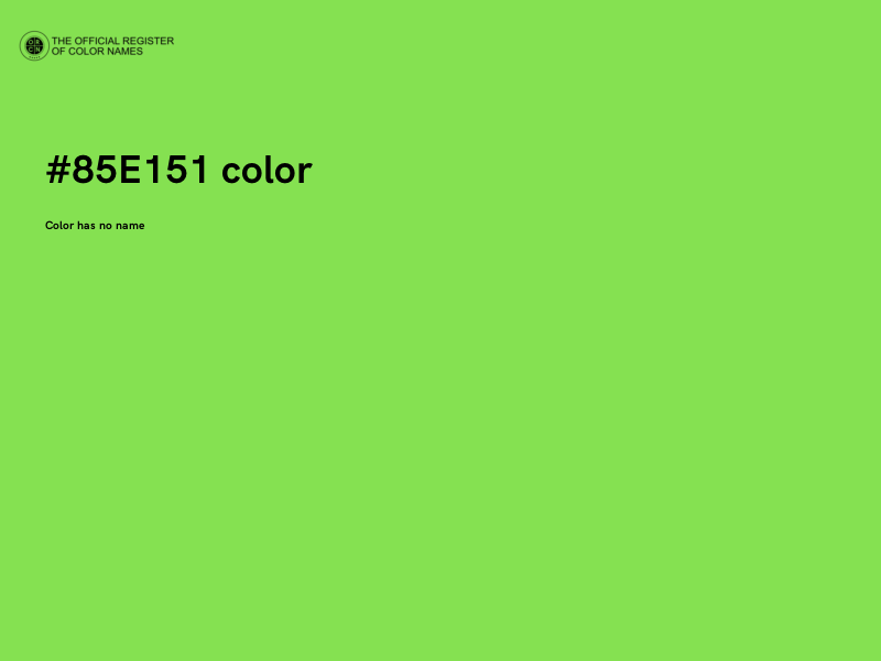 #85E151 color image