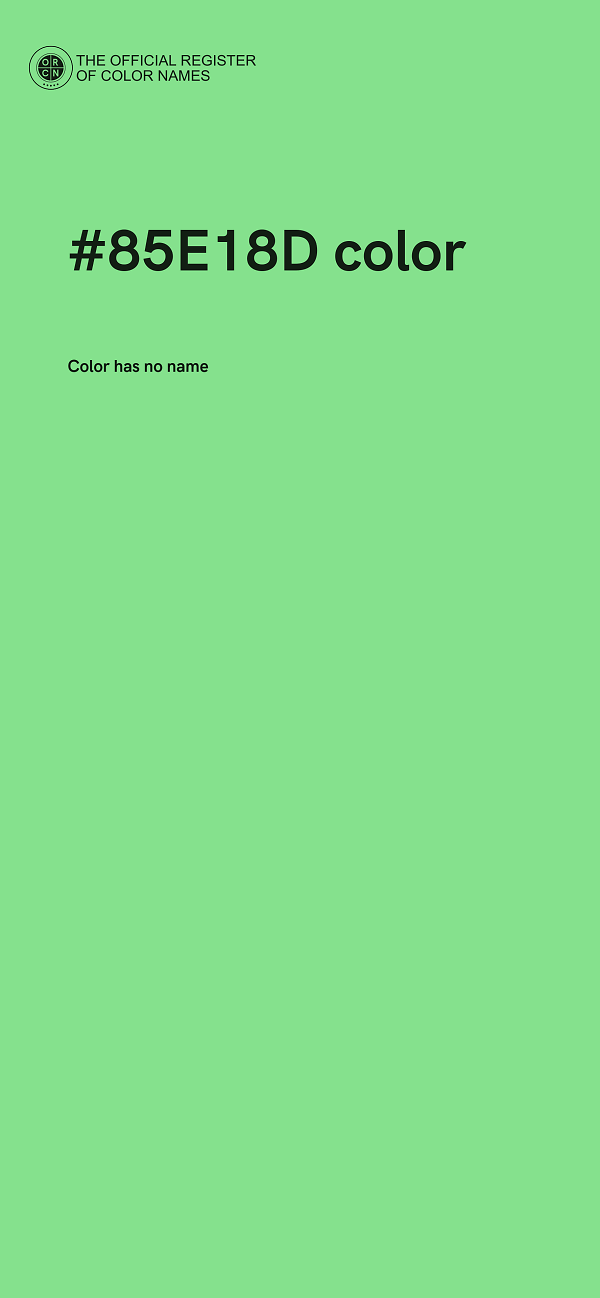 #85E18D color image