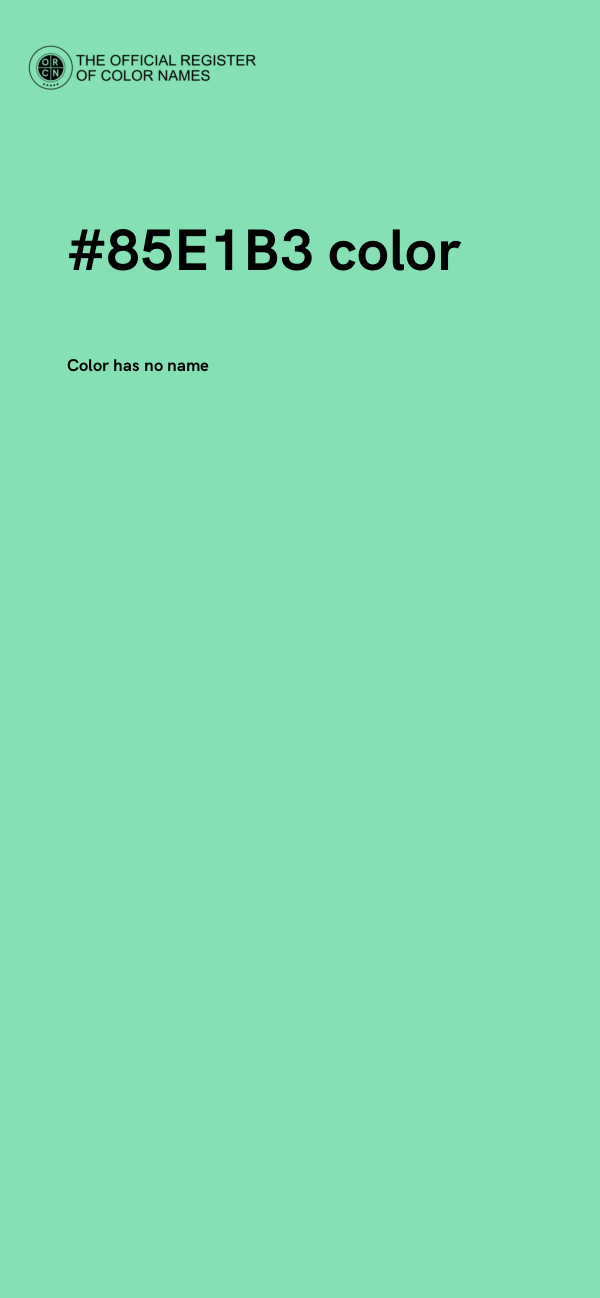 #85E1B3 color image
