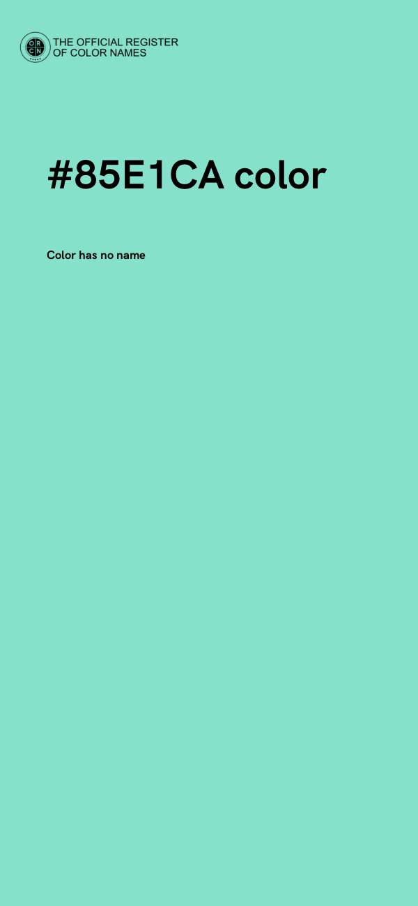 #85E1CA color image