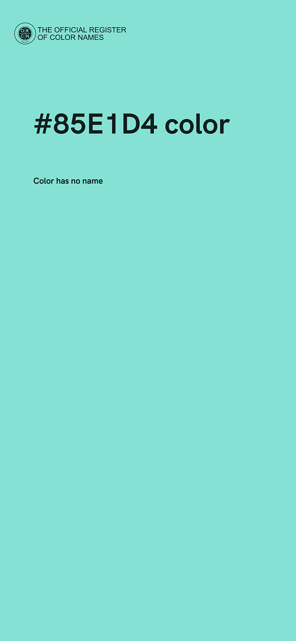 #85E1D4 color image