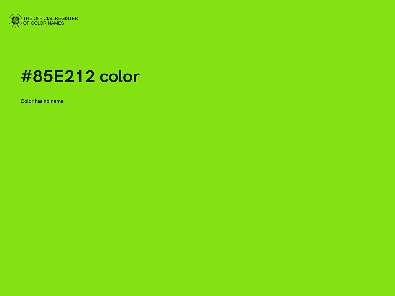 #85E212 color image