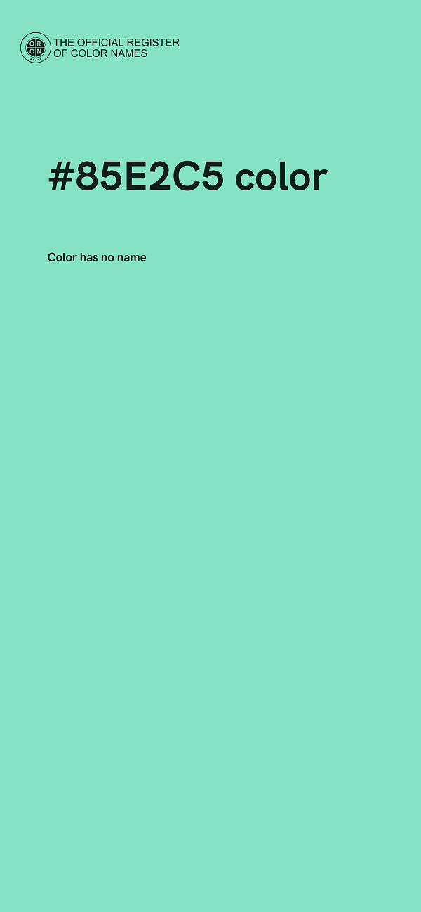 #85E2C5 color image