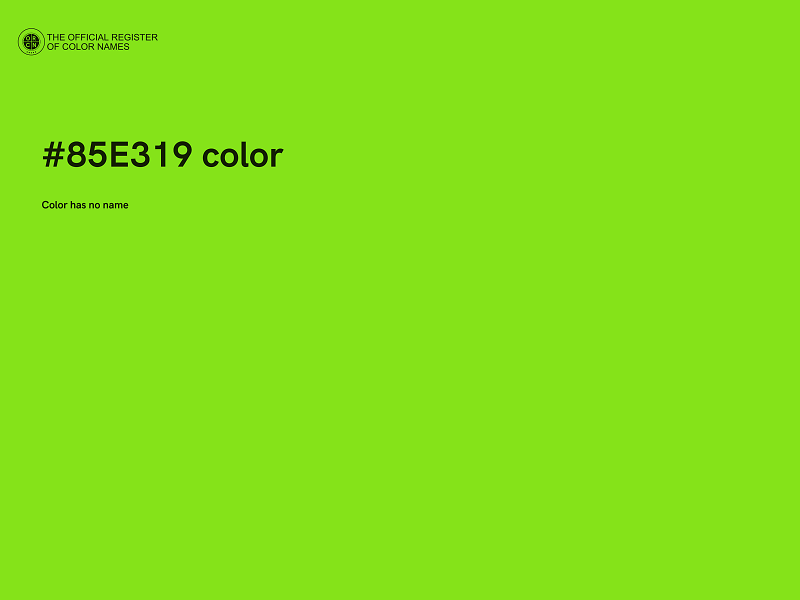 #85E319 color image