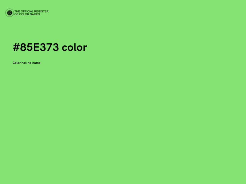 #85E373 color image