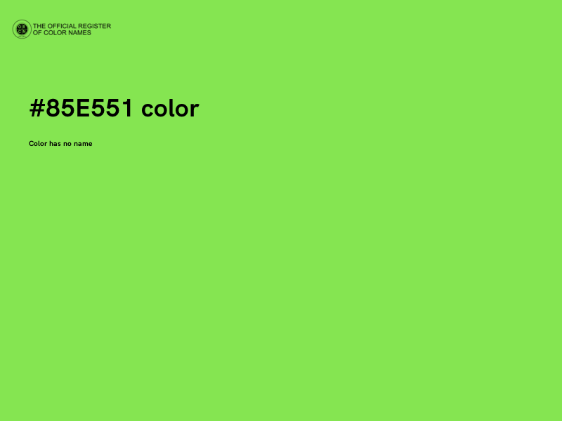 #85E551 color image