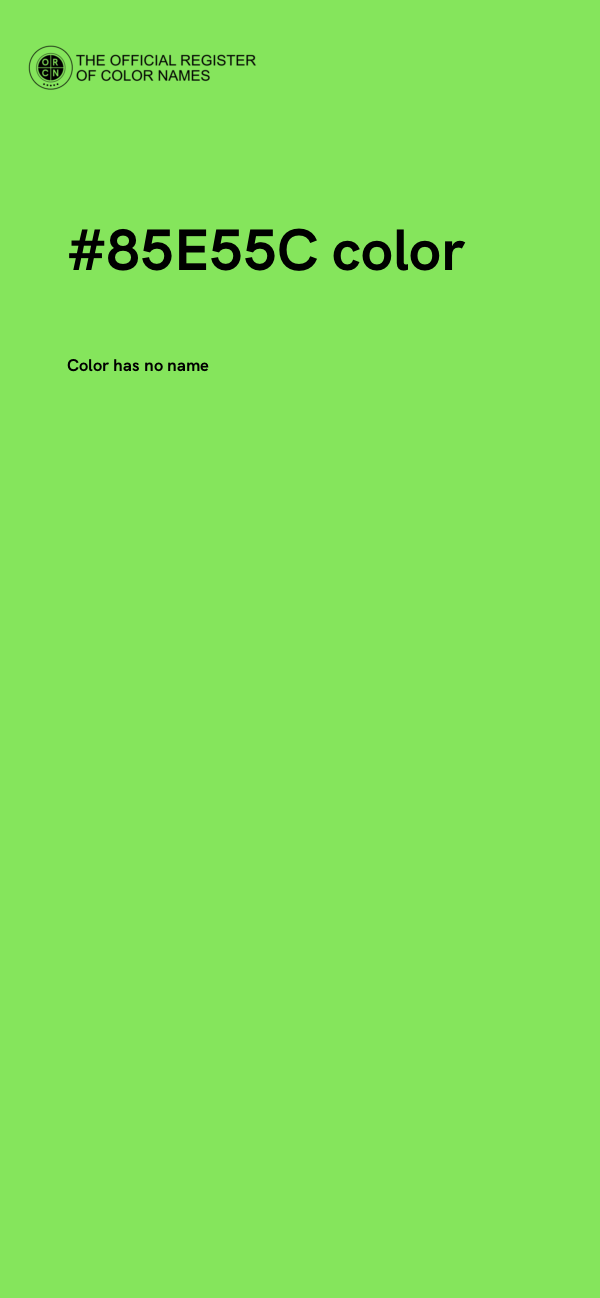 #85E55C color image