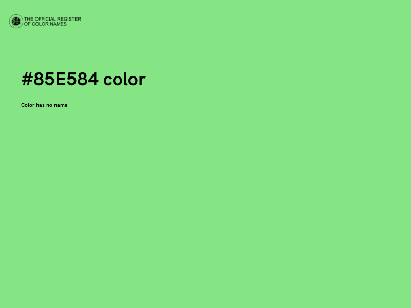 #85E584 color image