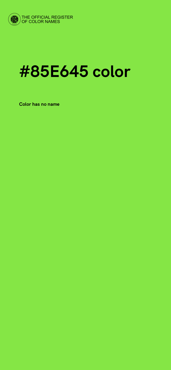 #85E645 color image