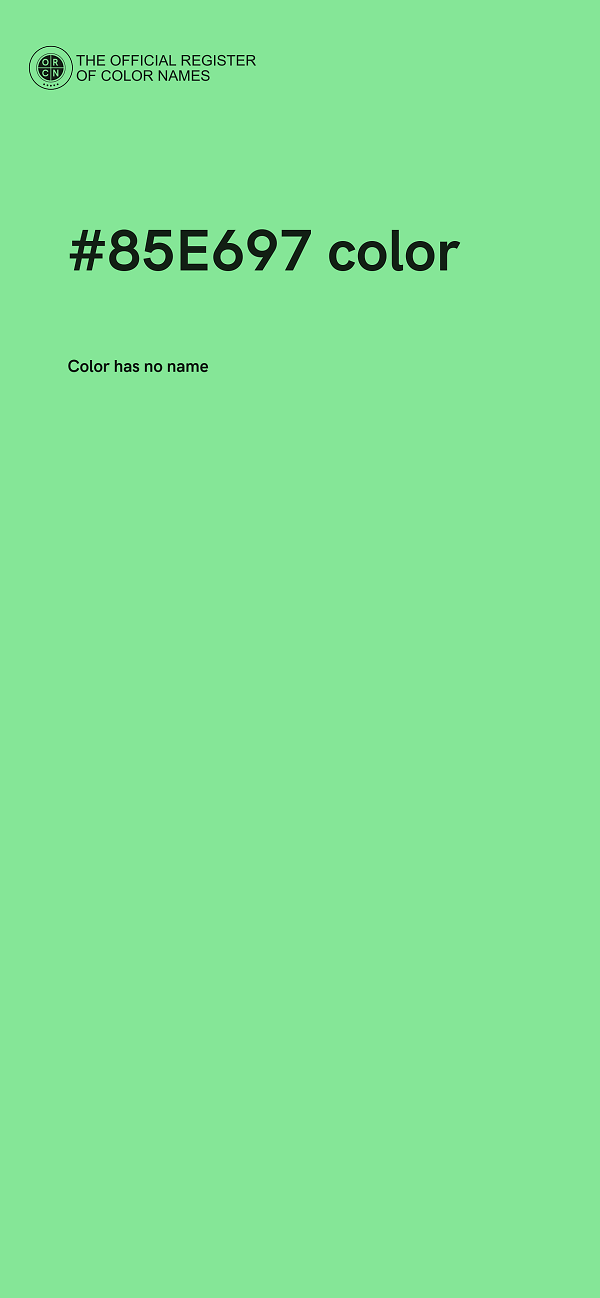 #85E697 color image