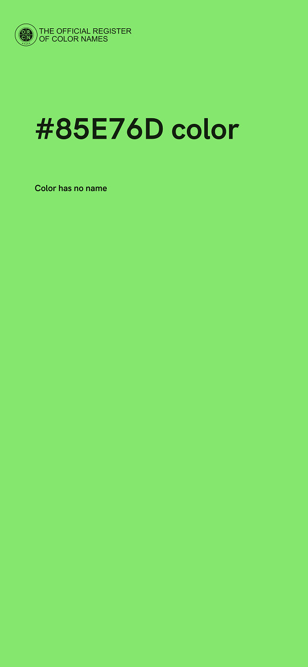 #85E76D color image