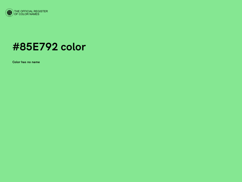 #85E792 color image
