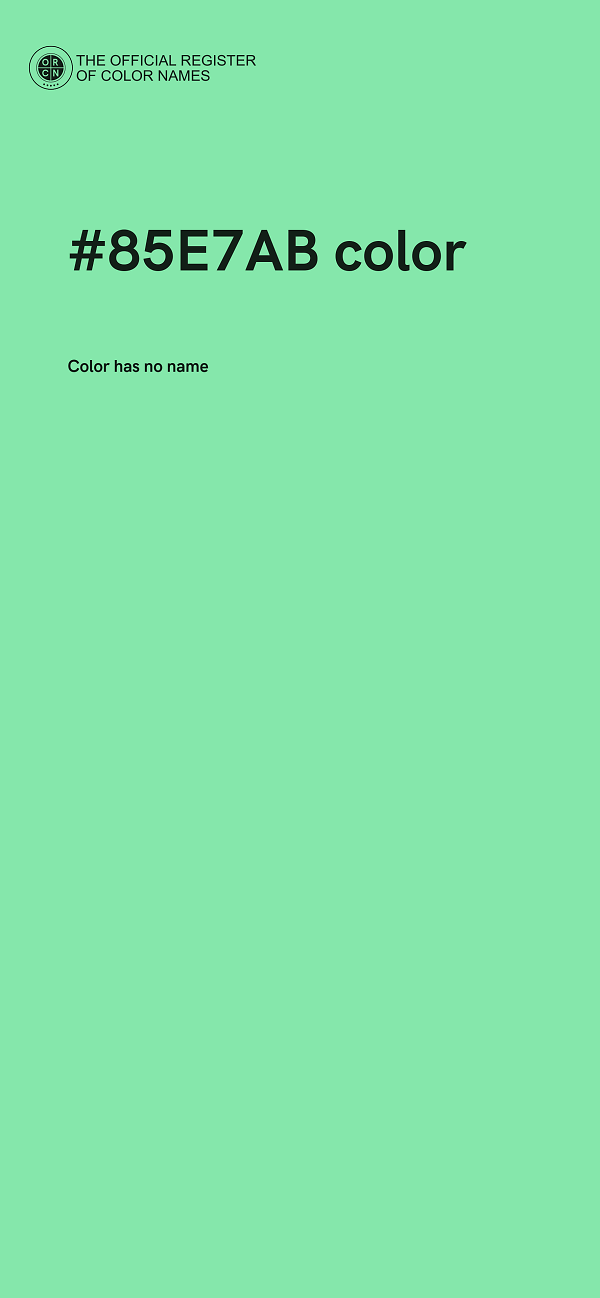 #85E7AB color image