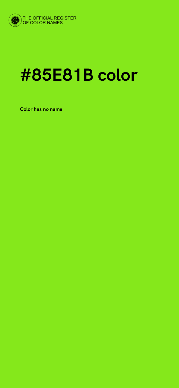 #85E81B color image