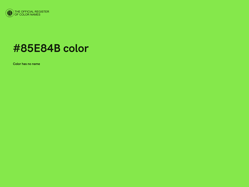 #85E84B color image