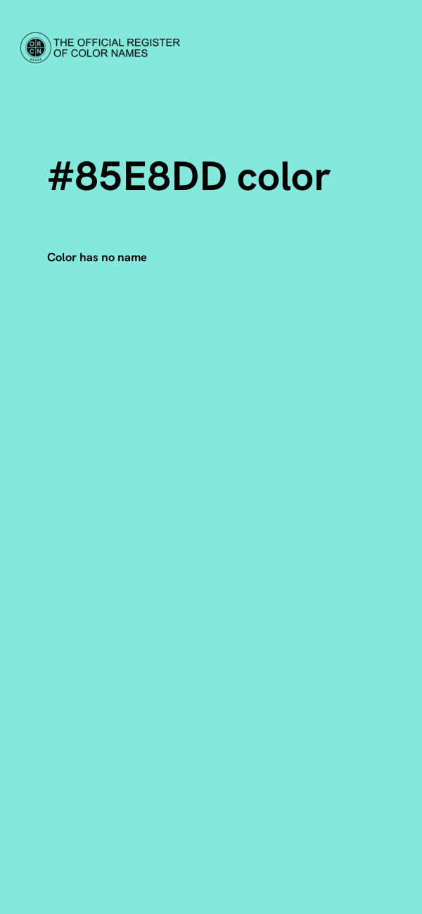 #85E8DD color image