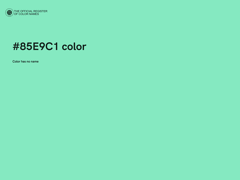 #85E9C1 color image