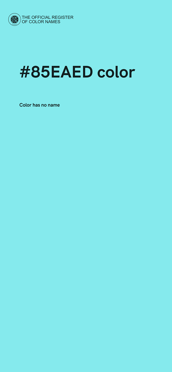 #85EAED color image
