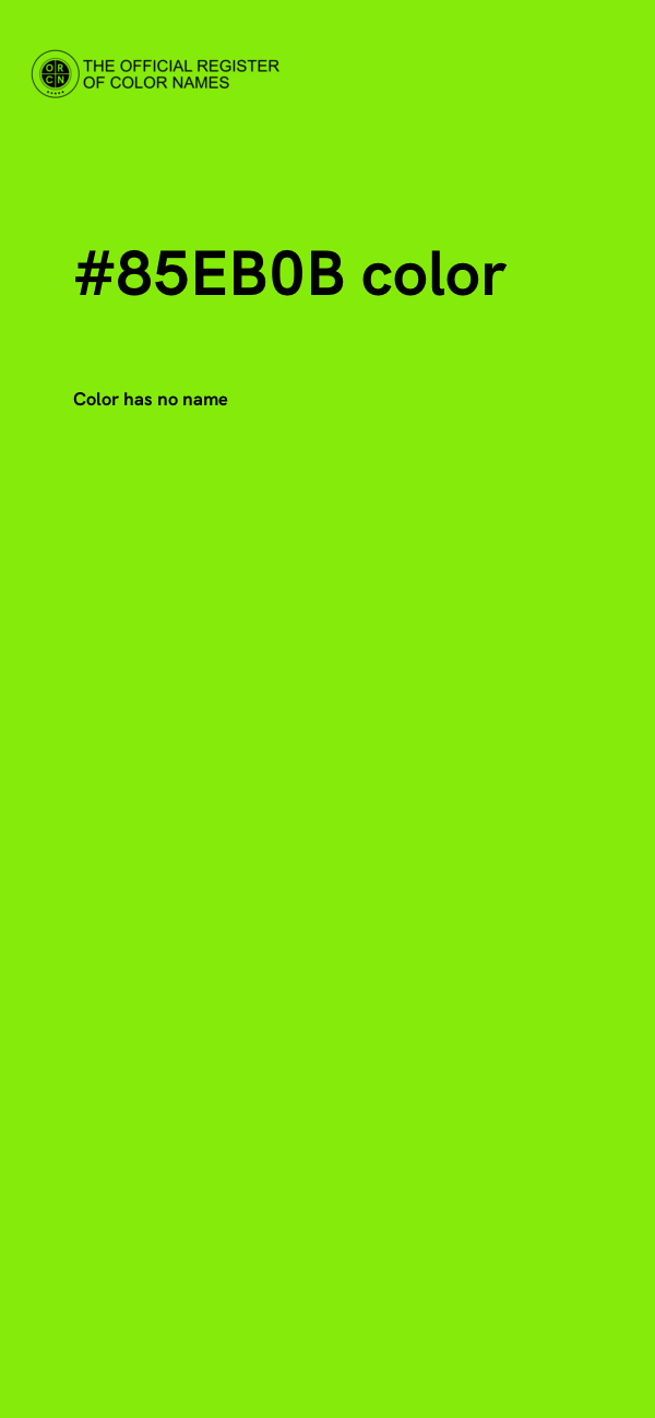 #85EB0B color image
