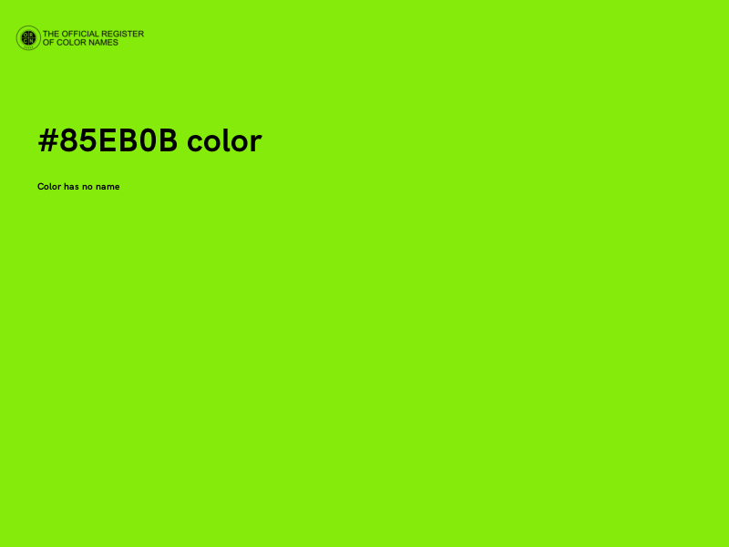 #85EB0B color image