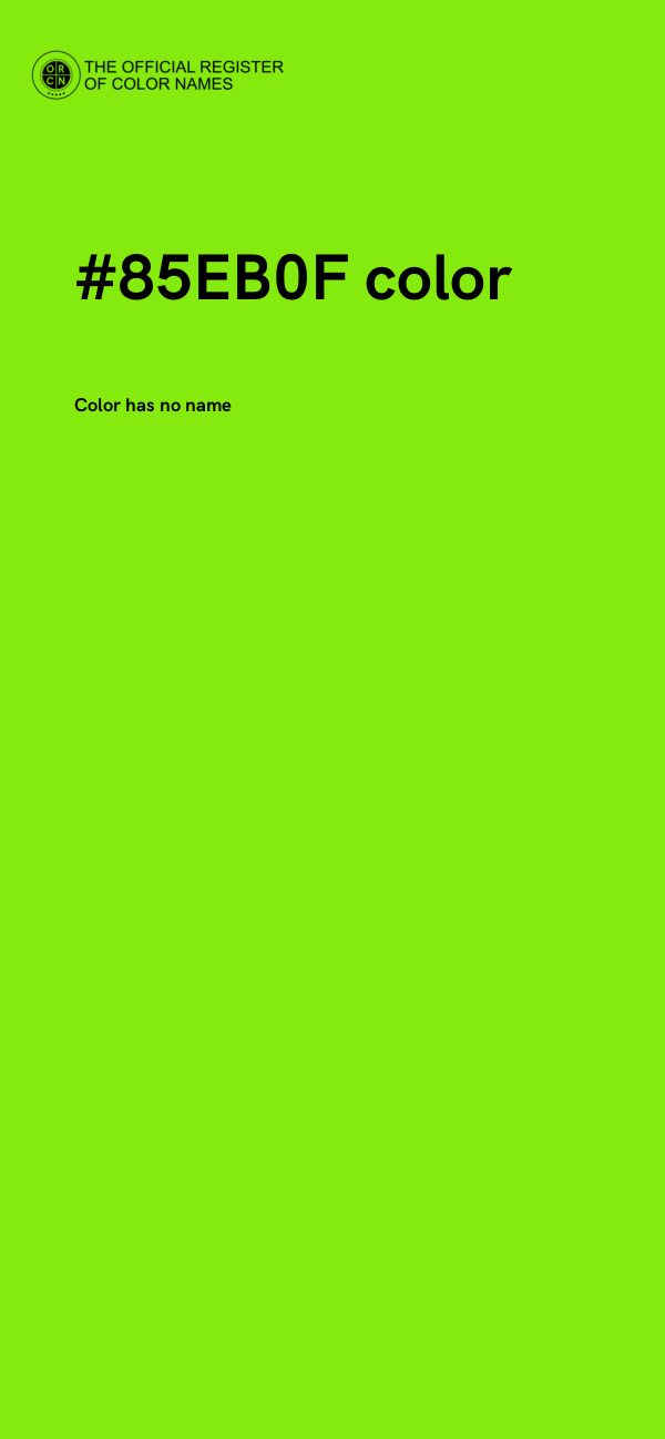 #85EB0F color image