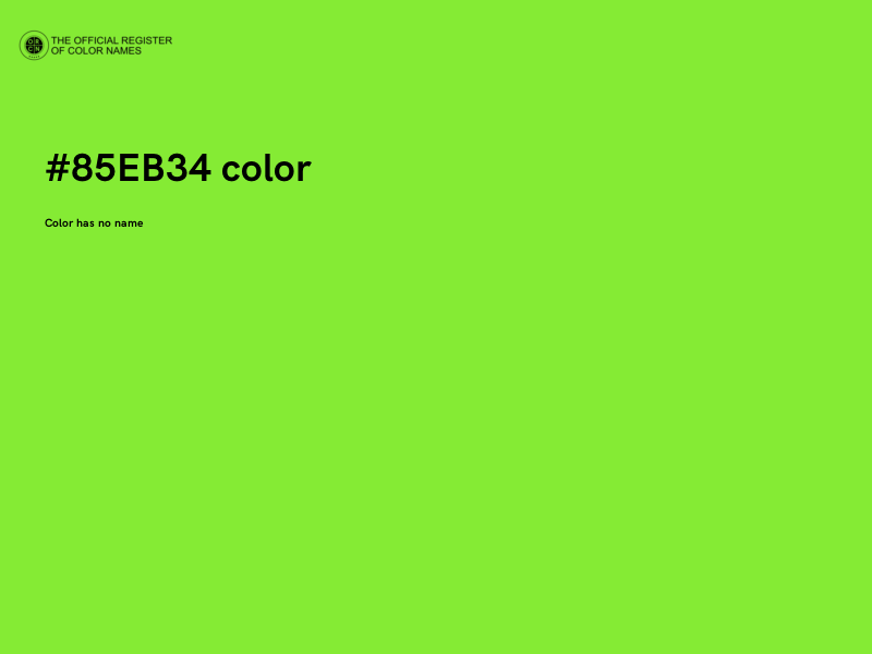 #85EB34 color image