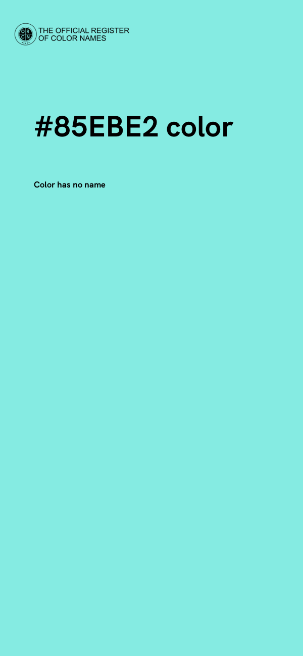 #85EBE2 color image