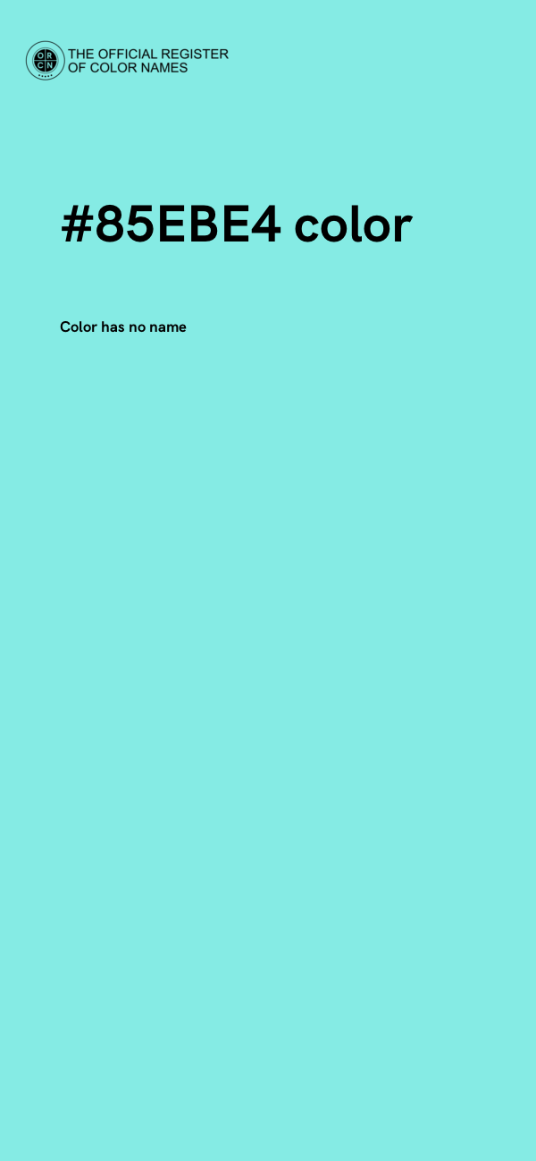 #85EBE4 color image