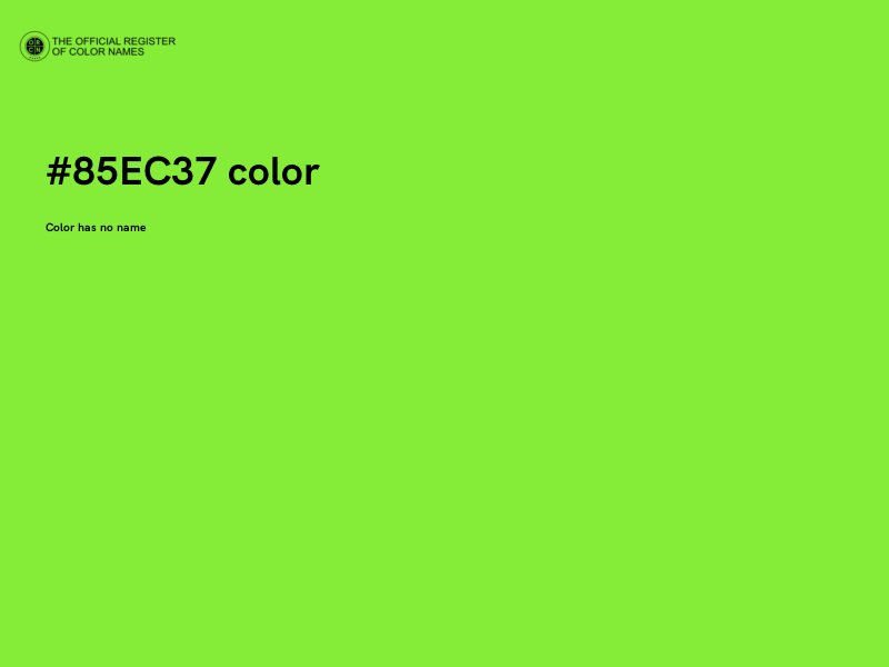 #85EC37 color image