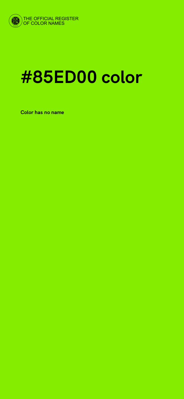 #85ED00 color image