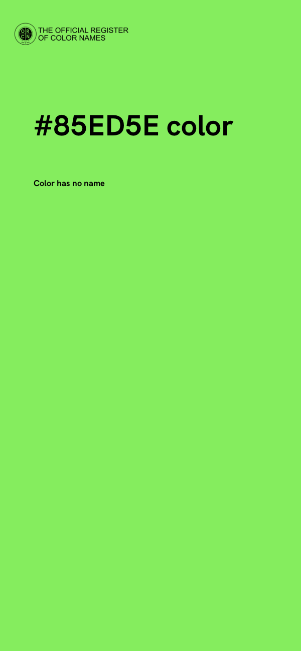 #85ED5E color image