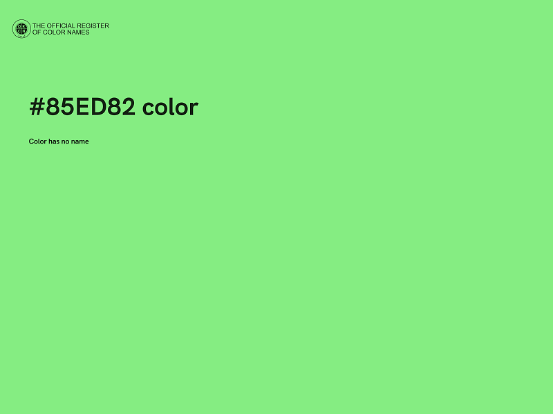 #85ED82 color image