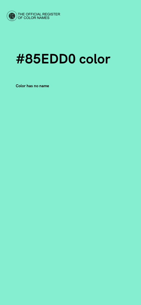 #85EDD0 color image