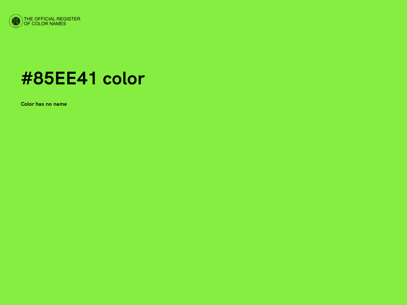 #85EE41 color image