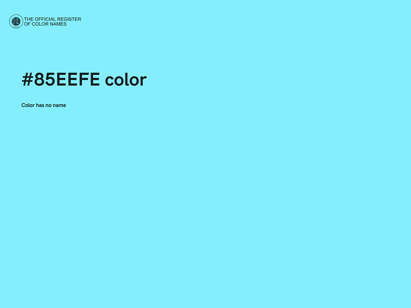 #85EEFE color image