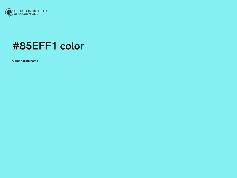 #85EFF1 color image