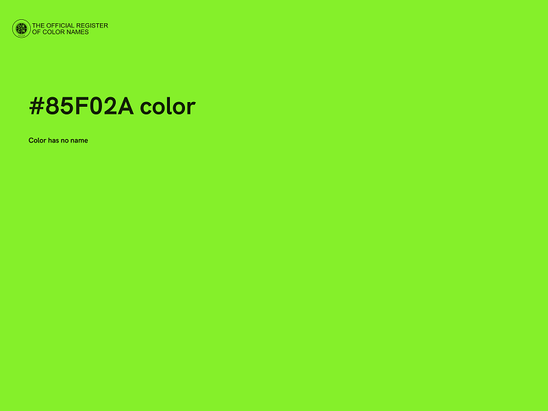#85F02A color image