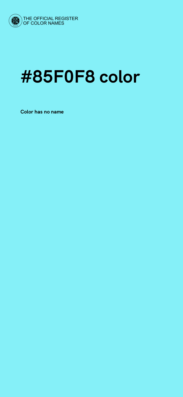 #85F0F8 color image