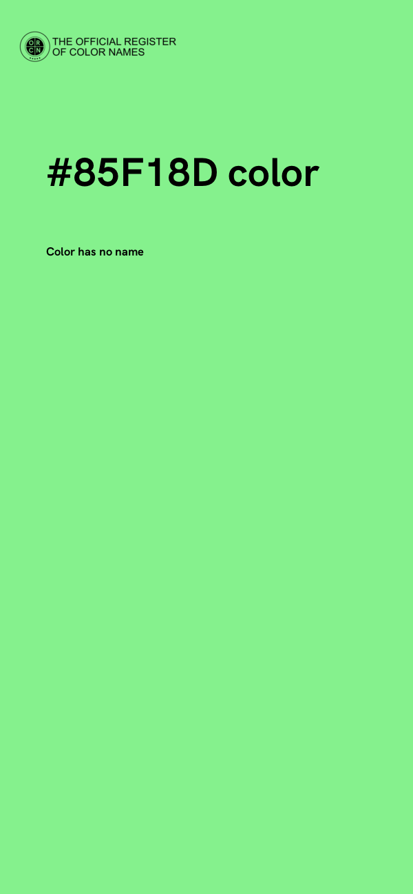 #85F18D color image
