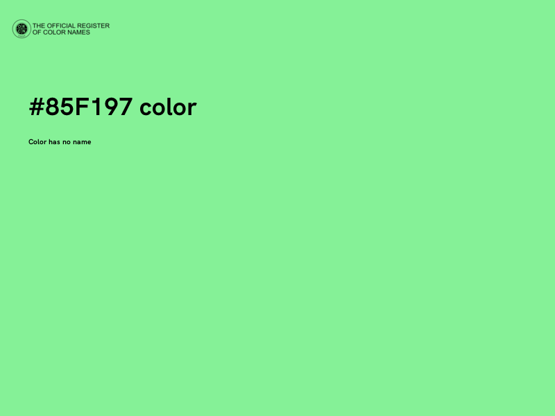 #85F197 color image