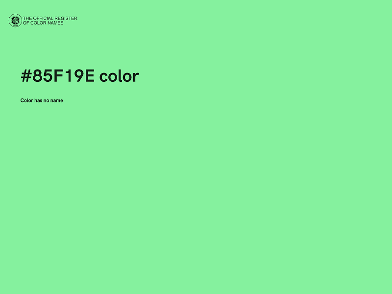 #85F19E color image