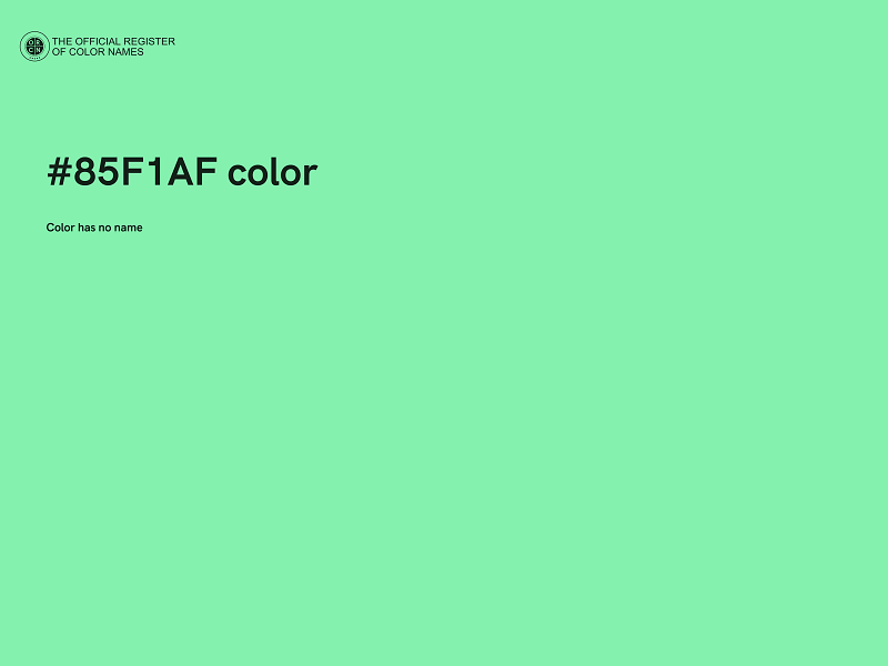 #85F1AF color image