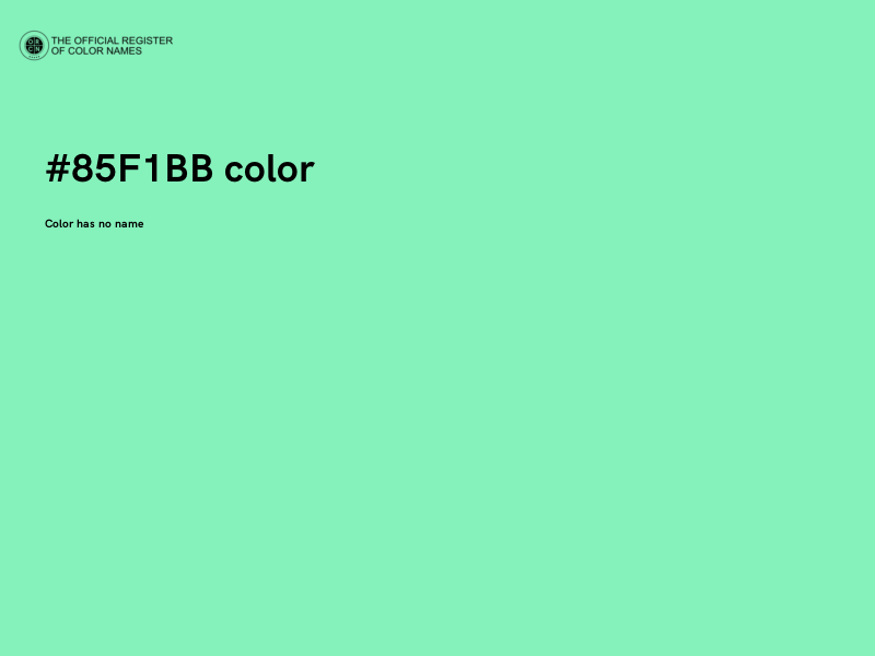 #85F1BB color image